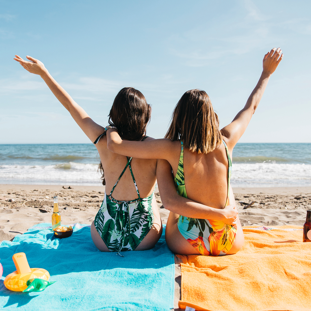 Girls on beach